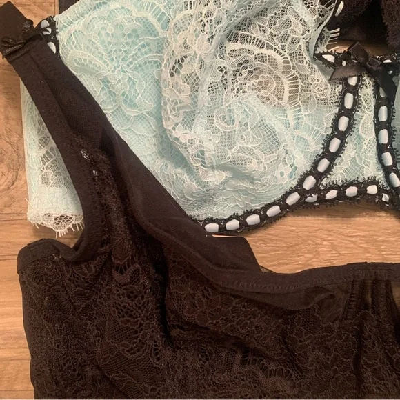 Victoria Secret Bundle 3 Bras Balconette Dream Angels Push Up Without Padding - Picture 14 of 16